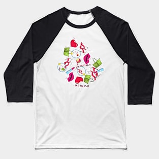 Woman Details Baseball T-Shirt